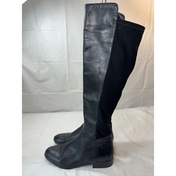 Michael Kors Bromley Side Zip Leather Boots Black Women Sz 7 M - Picture 13 of 15